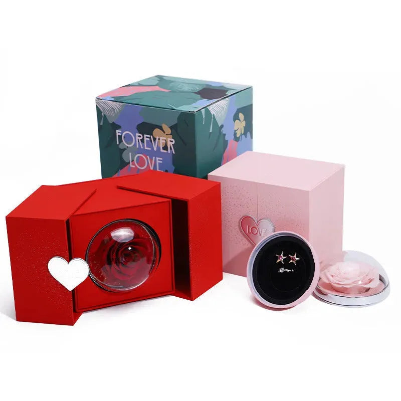 Creative Eternal Rose Box Eternal Soap Flower Jewelry Box - Bellarte Enchanté Creative Eternal Rose Box Eternal Soap Flower Jewelry Box